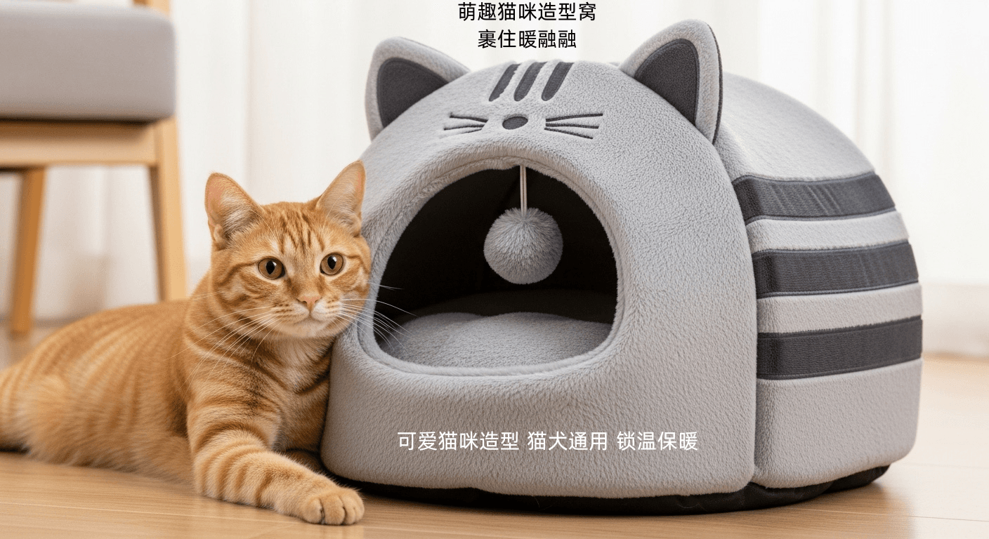 中文寵物用品生活場景商品圖翻譯前