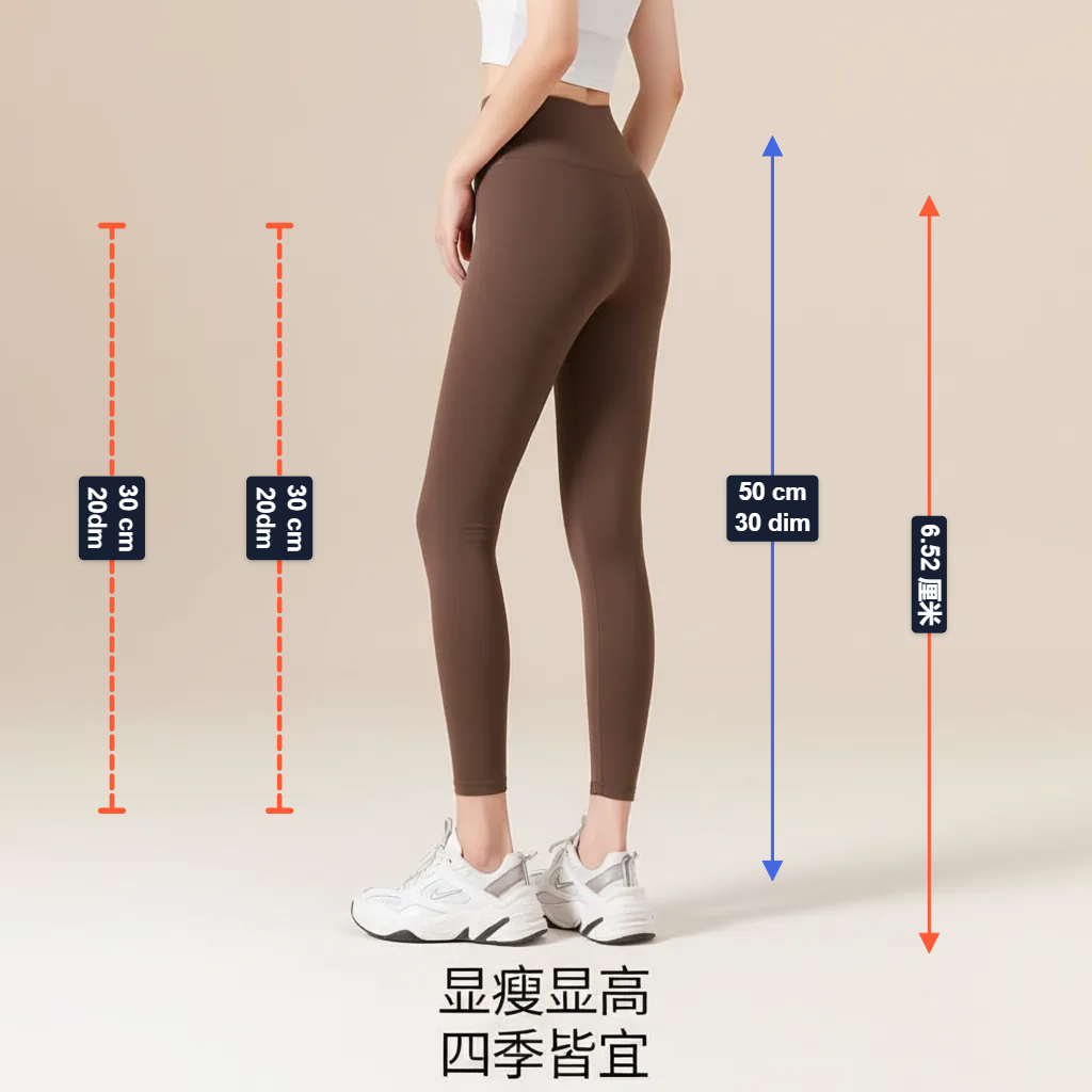 商品图片添加多条尺寸标注的效果示例